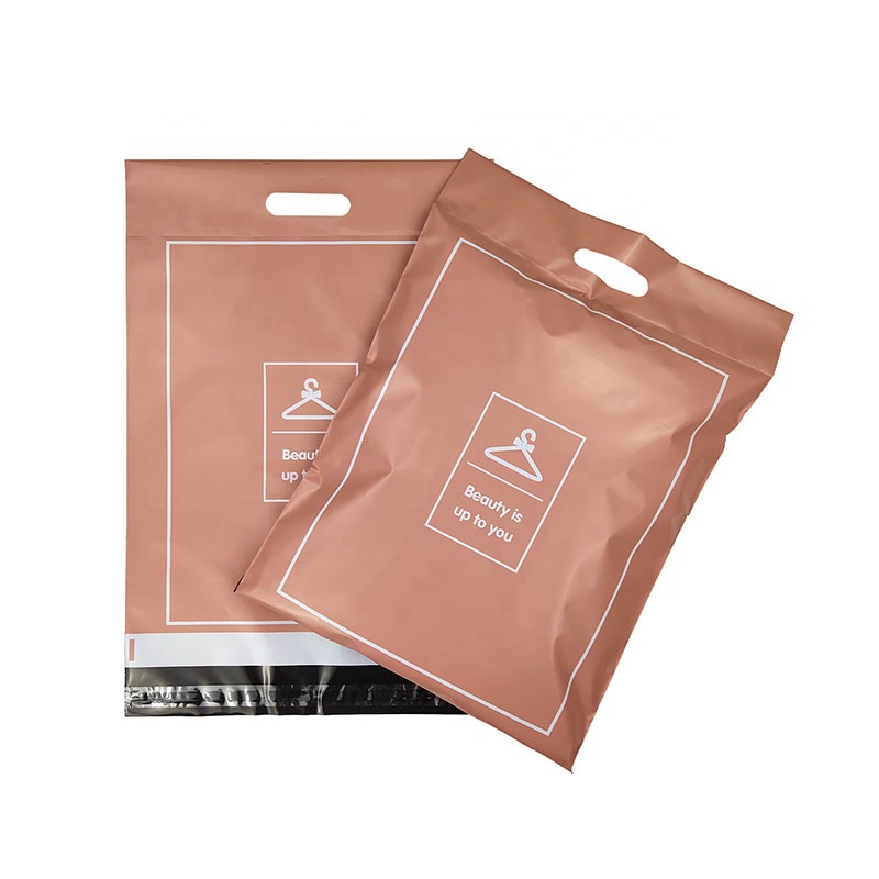 Custom Self Adhesive Waterproof Poly Mailers with handle Shipping Bags for Clothing