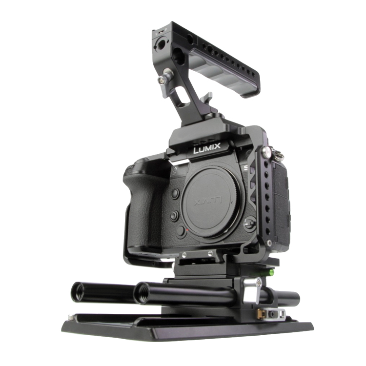 Алюминиевый корпус CNC для DSLR-камер Panasonic S1/S1R/S1H, поддержка вертикальной съемки, со стандартной QR-пластиной manfrotto