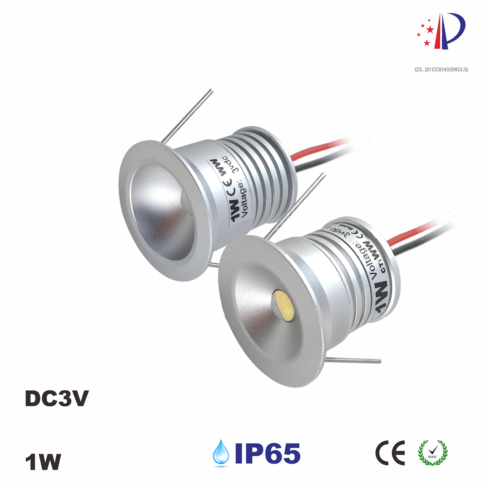 1W Mini Led Downlight, 25mm Cutout Cabinet Lamp, 60D/120D Spotlight Input Home DIY Decoration Lighting