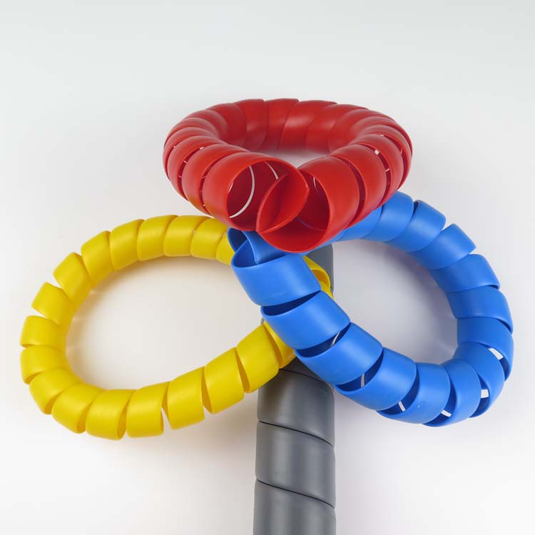 Hydraulic Hose Protector Spiral Wound Flexible Plastic Moulding Cutting