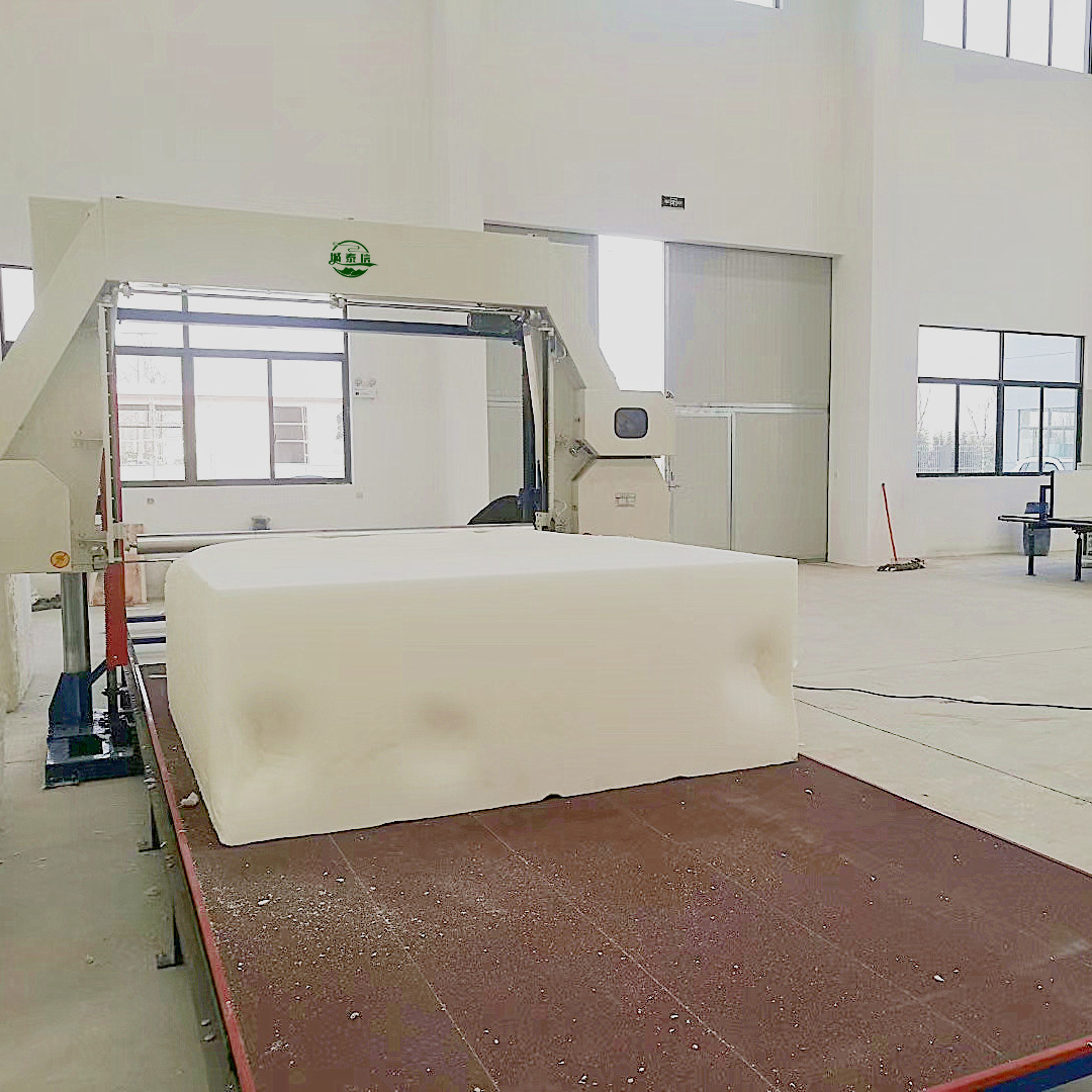 High density horizontal foam cutting machine LCPQ-1650/2150 sponge mattress cutting machine