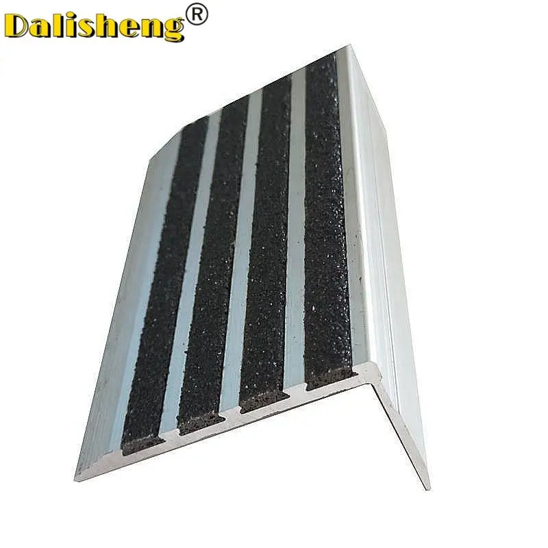 Carborundum Anti slip Stair Nosing step corner strip protector luminescent FRP fiber glass nonslip plate tile trim edge
