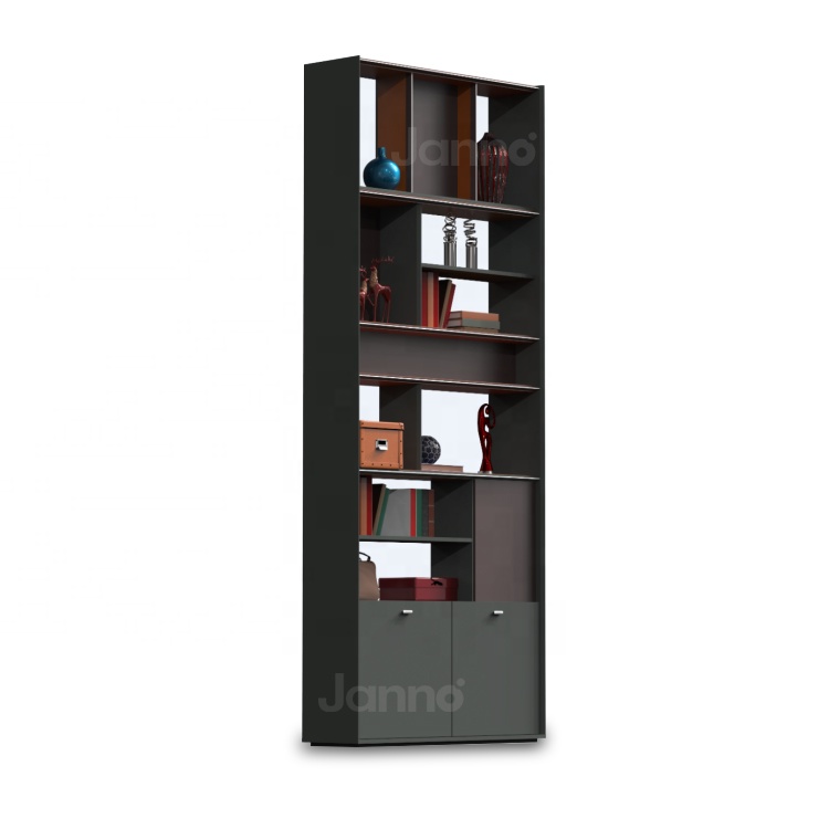tall ladder corner bookcase with doors small leaning wood wall bookshelf for small spaces