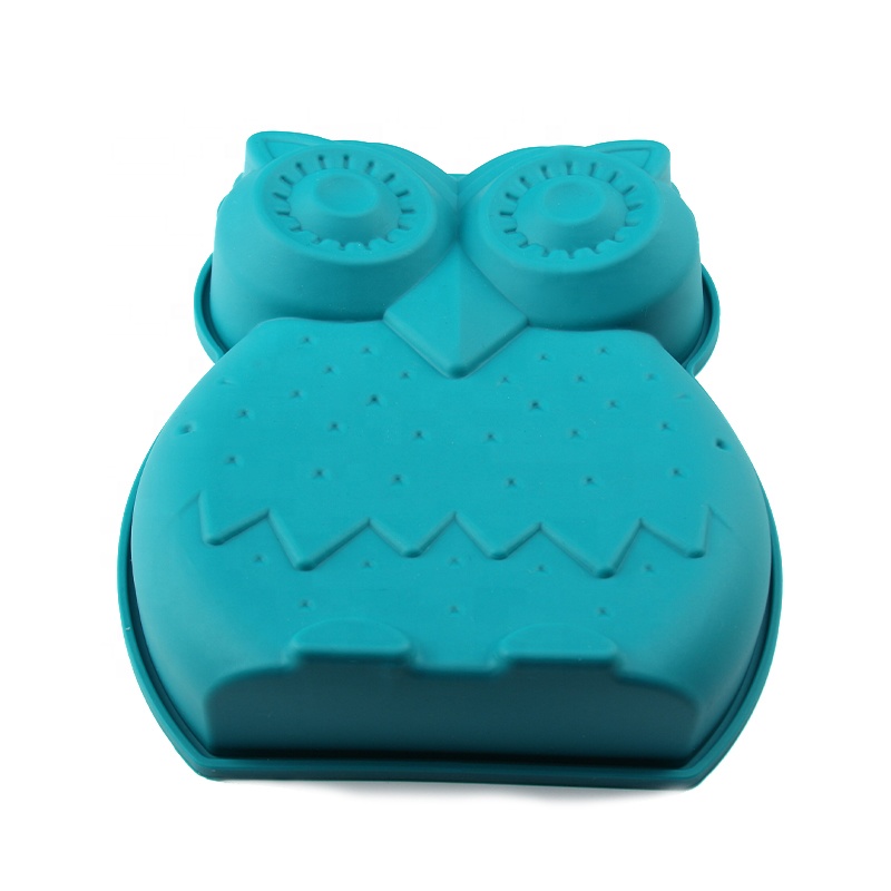 Food grade BPA free Nonstick Silicone Owl Shape Baking Mold Custom Made bakeware tools