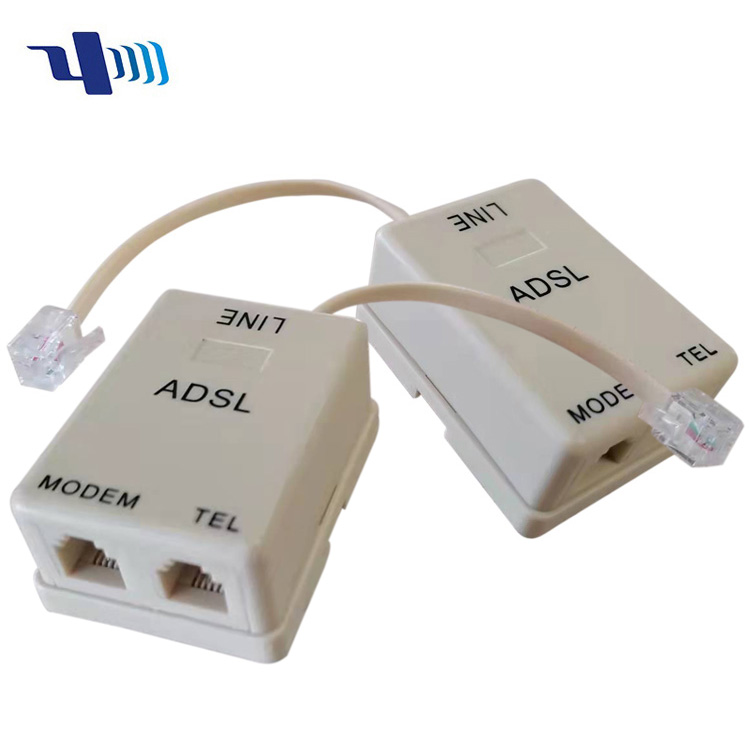 США ADSL RJ11 6P2C телефонный разветвитель с кабелем 100 мм