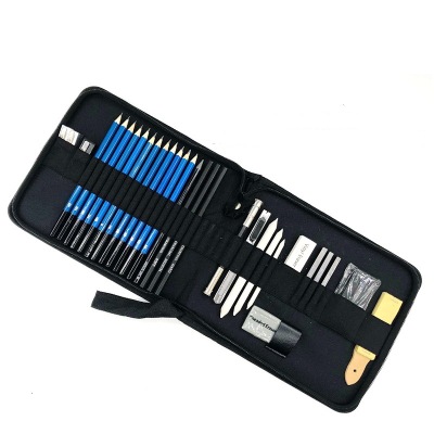 33 pcs set Zipper bag packaging sketch drawing brush set
