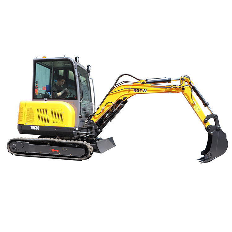 Chinese digger mini excavator 3 ton hydraulic used crawler micro excavators with bucket for sale