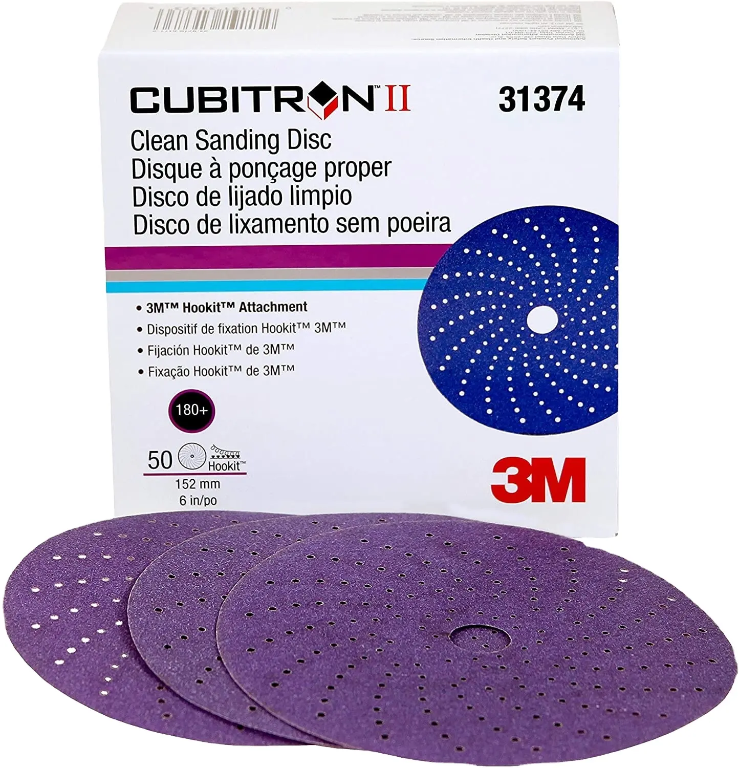 3M 737U auto abrasive disc Cubitron II Hookit disco de corte 4 1/2 purple sand paper