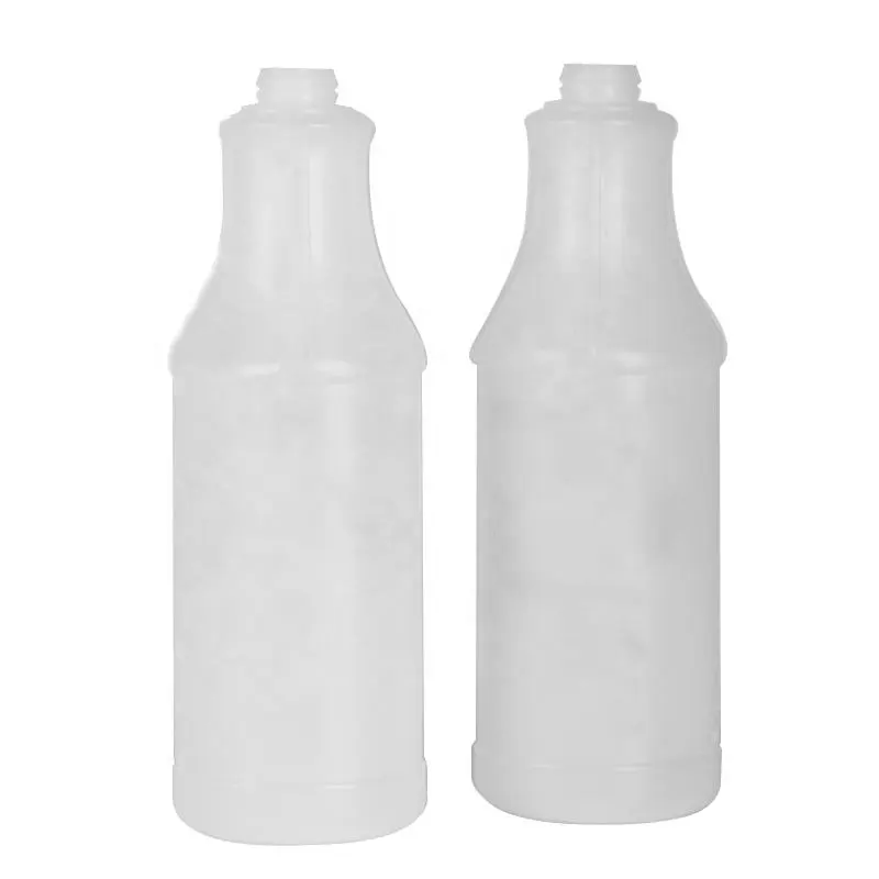 Car Cleaning tools two piece set White Chemical resistant Watering can 1L Clean Plastic Bottle Trigger Spray Bottle