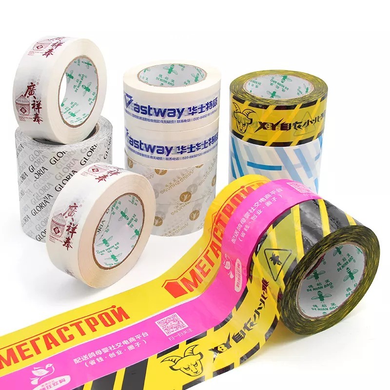 Sale Well Acrylic Box Carton Sealing Custom Bopp Packing Tape Sealing Offer Printing Customized Waterproof Adhesive Single Sided