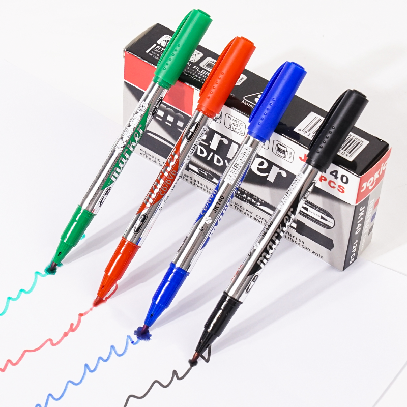 12 Colors Wholesale Permanent Marker Pen Fine Point Waterproof Ink Permanent Markers For School Office