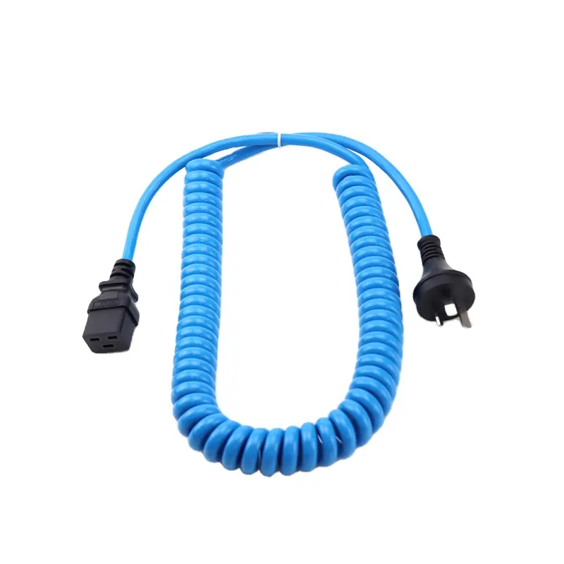Wholesale australia coiled power cable 220v computer power cord