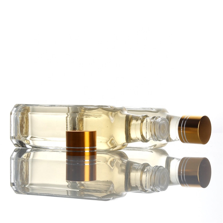 In stock 50ml 100ml extra flint spirits glass bottle screw top bottle cork stop vodka whisky olive oil bottle