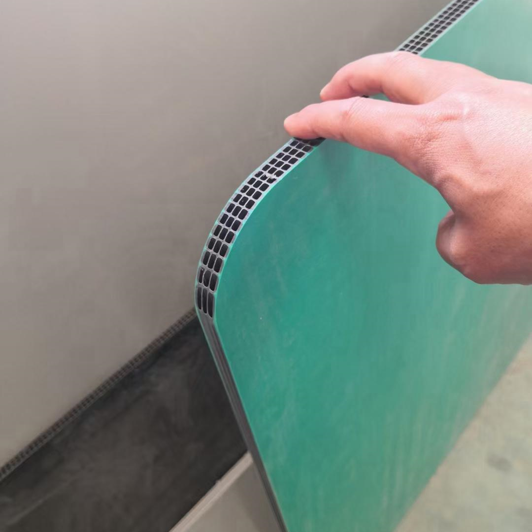 Green color 60 times reuse plastic construction shuttering panels pp plastic concrete formwork