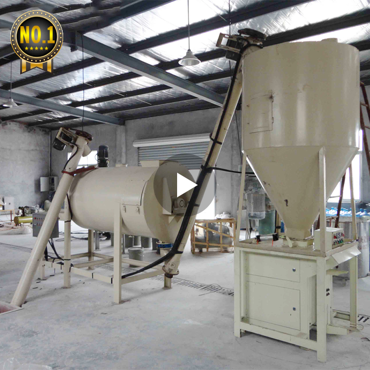 Simple Type Fully Automatic Dry Mortar Mixing Plant China Supplier Dry Mortar Production Line on sale