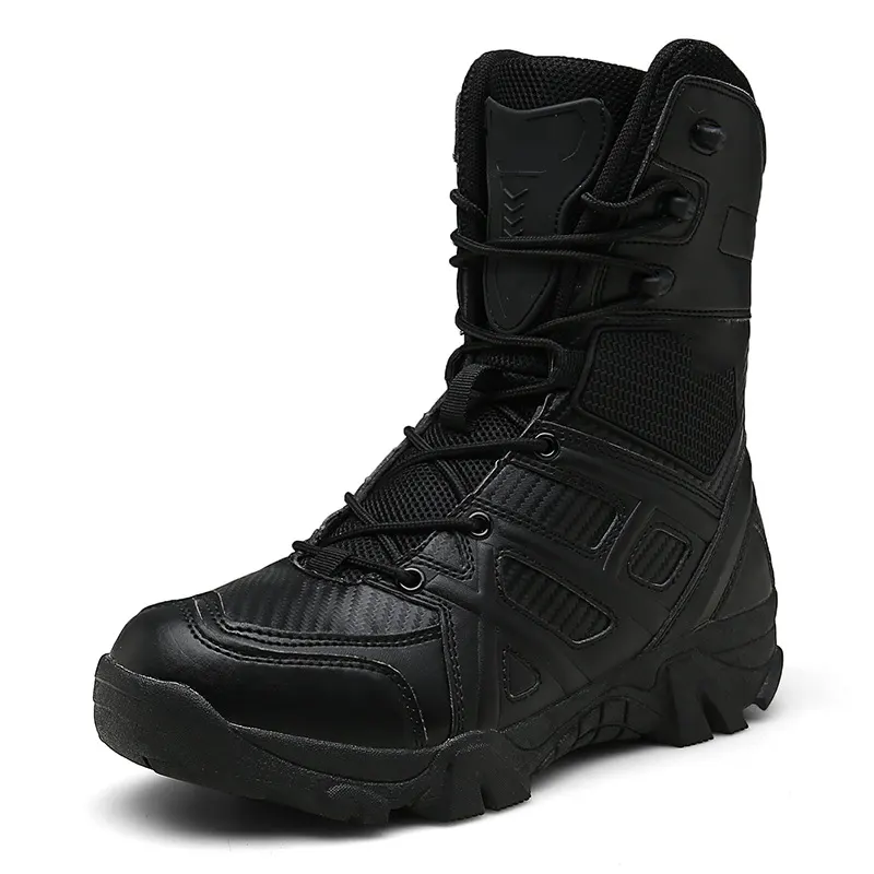 Top Sale Men's Leather Military Motorcycle Tactical Army Boots Outdoor Jungle High Ankle Delta Camping Boots For Men