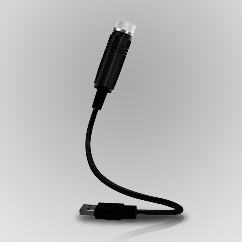 Светодиодный светильник на крышу автомобиля, романтический ночник с USB-проектором, Регулируемый потолочный светильник, гибкая декоративная лампа для галактики