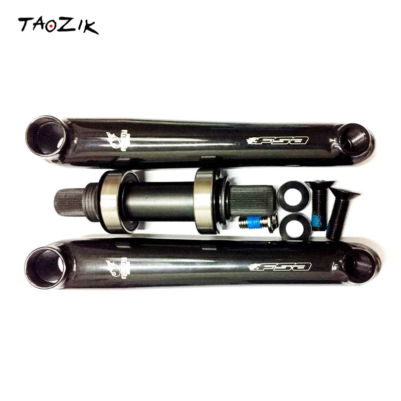 TAOZIK 20 дюймов BMX велосипед набор кривошипов 180 мм хромированная сталь 48 шпиндель уличный велосипед BB Кривошип