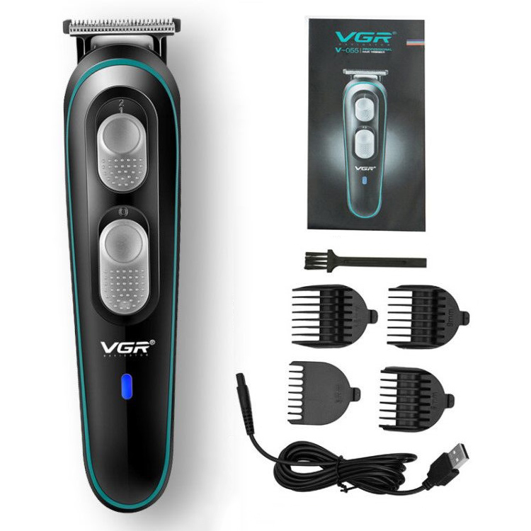 VGR V055 Hot Sale Products Professional Rechargeable Hair Clipper T Shape Blade Balding Balls Trimmer Electric Hair Trimmer