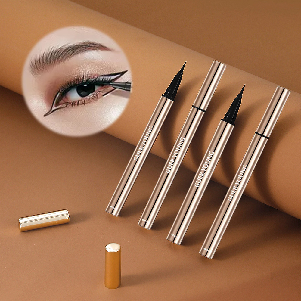 Newest Waterproof long lasting Smooth Sticky Liquid Tube Eye liner Lash Glue Pen Eyeliner Pencil