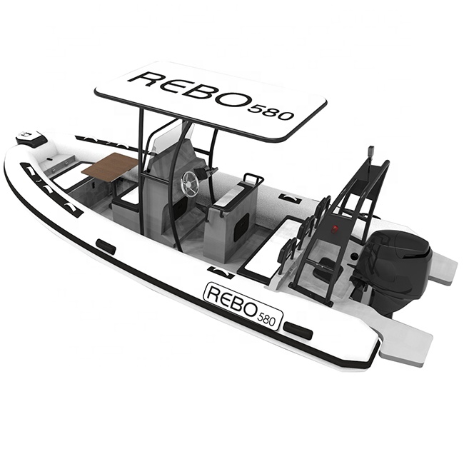 19ft Rhib 580 Высокоскоростной Алюминиевый ребристый гипалон/надувная лодка из ПВХ со столом