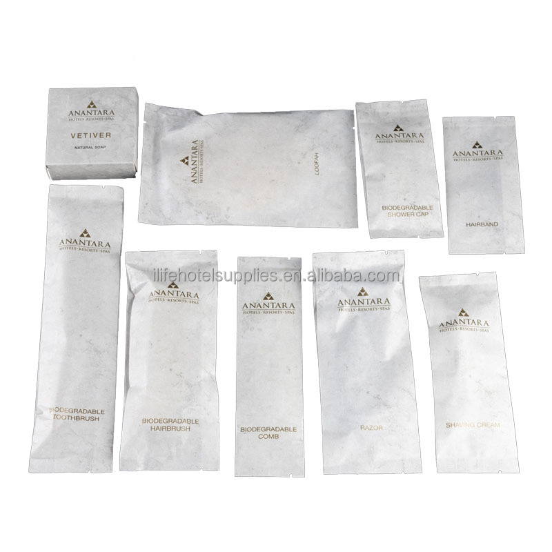 Sustainable Hotel Room Amenities Set for Hotel and Resort Guest Room