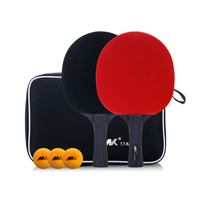 Ping Case Entry Level Red And Black Carbon King Package A Finished Product Shot Double Sided Anti Adhesive Table Tennis Racket