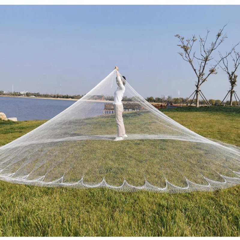 wholesale Nylon Monofilament Lines Fishing Net American Style hand Casting Net for sale