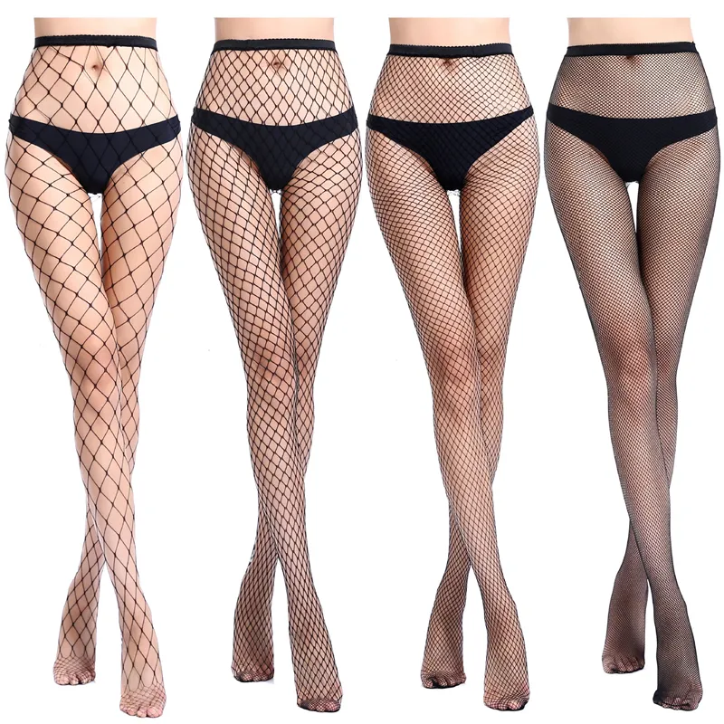 KSY Hollow Out Sexy Pantyhose Black Women Tights Stockings Fishnet Stockings Club Party Hosiery Calcetines Female Mesh