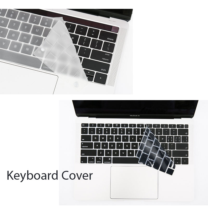 Прозрачный силиконовый чехол для клавиатуры для macbook pro 13 для pro 16 air 13, Пылезащитный Водонепроницаемый Чехол
