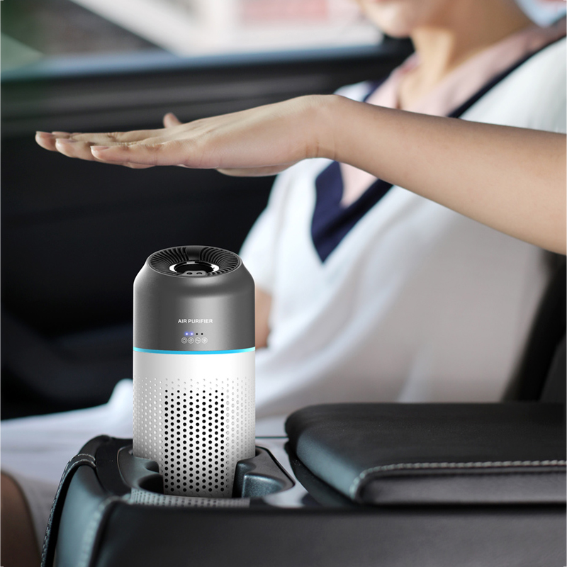 NUNAM manufacturer wholesale USB portable mini small hepa smart car air purifier