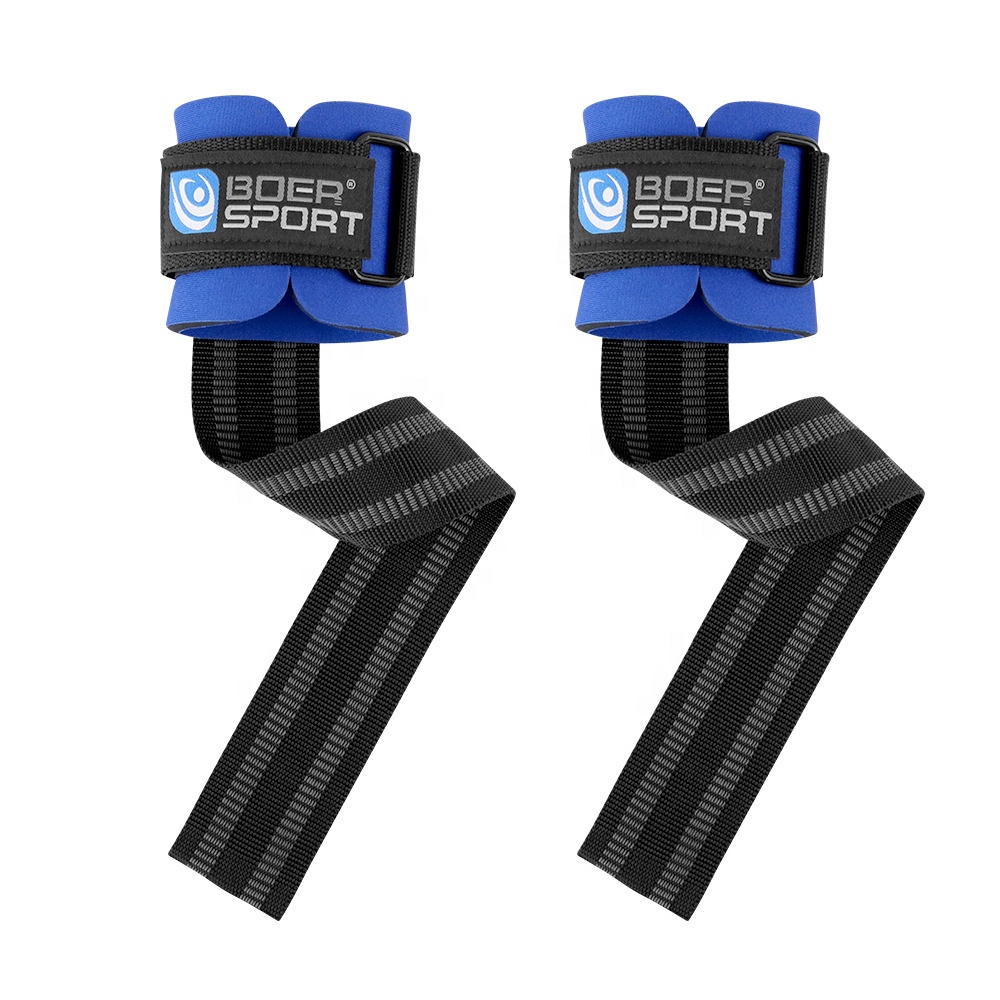Boer Oem Gym Nylon Lifting Straps Support Wraps Weight Lifting Straps For Fitness