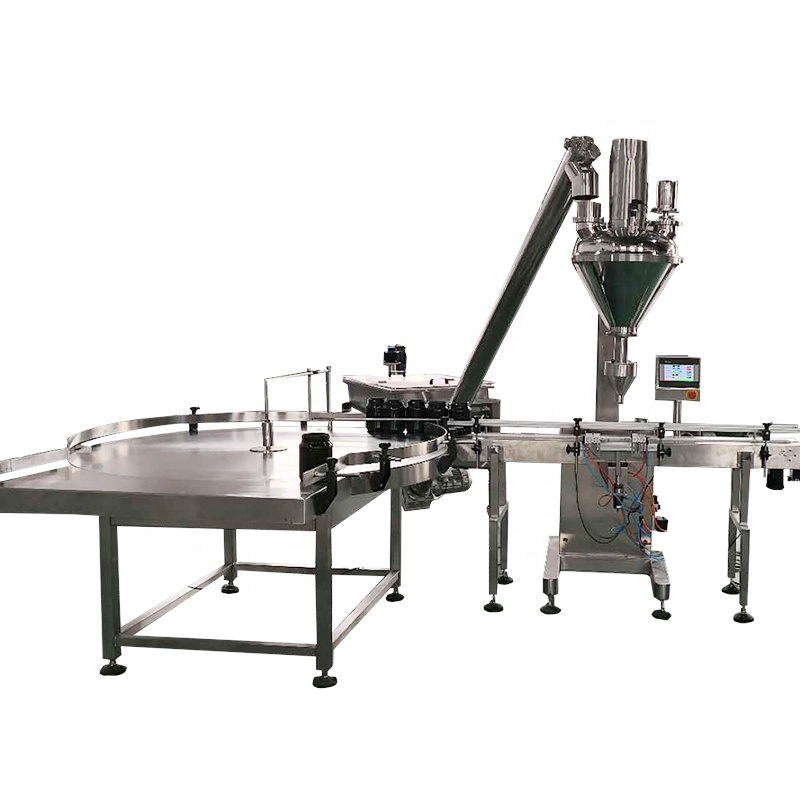 Powder Bottle Filling Capping and Sealing Machine Auger Filler