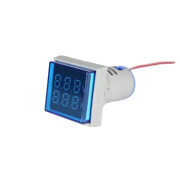 NIN hot sell 22mm industrial led digital display square panel indicator voltage meter current meter for electronic equipment
