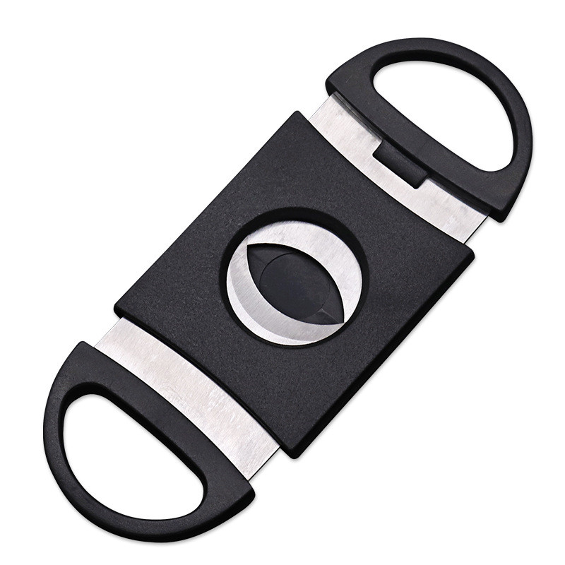 Factory direct sale simple and convenient professional stainless steel double-edged cigar cutter