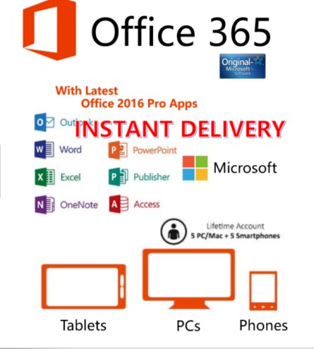 Самые продаваемые товары Ms 100% Online Office 365 Pro Plus, пароль для учетной записи, 5 шт., Одноминутная доставка