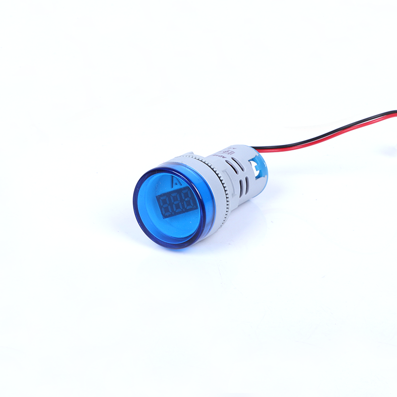 Latest Producing ampere meter digital AD16-22DSA ammeter 0-100A 22mm round ammeter