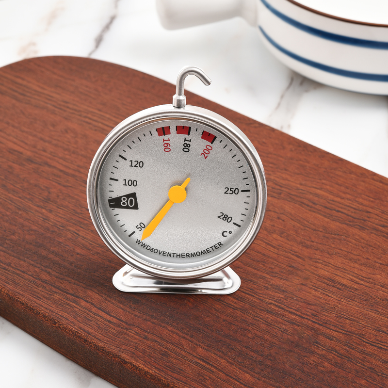 Oven thermometer special built-in baking hanging stainless steel high temperature household temperature measuring tool