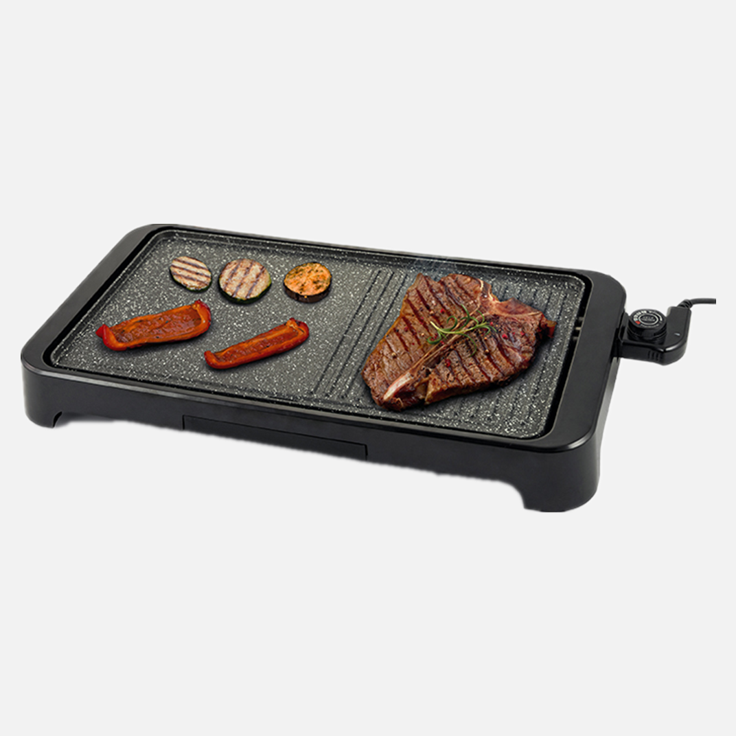 smokelss indoor home grill portable two sided grill