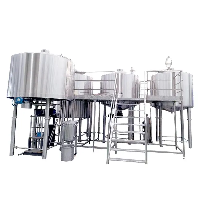 Китайское микро-пивоваренное оборудование 2500L 25HL 20BBL, поставщики парового обогрева из нержавеющей стали, 3 сосуда, домашнее пивоваренное оборудование