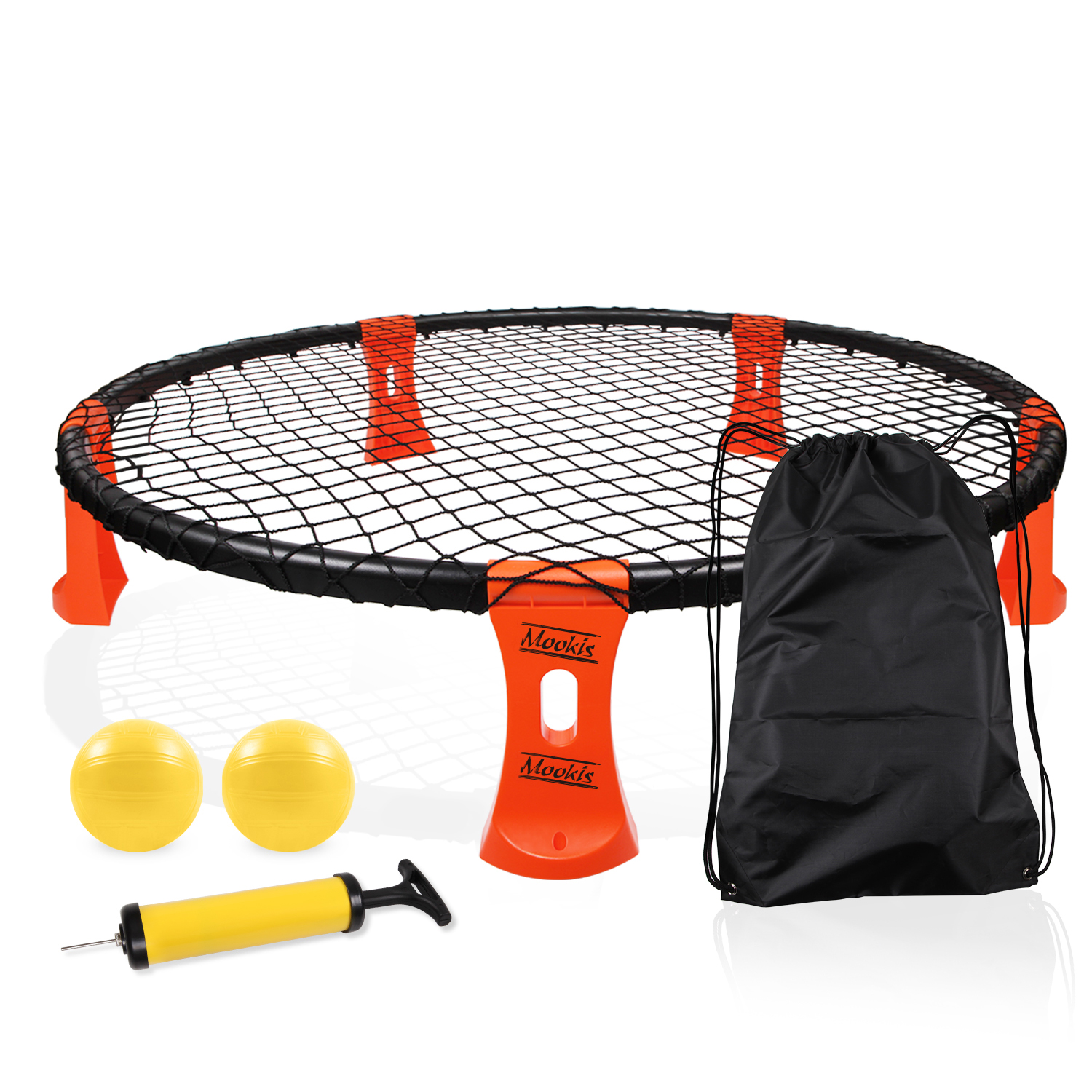 High Quality OEM-ODM Beach Volleyball Set Custom Logo Free Printing On Legs Backyard Workout Sports Roundnet Ball