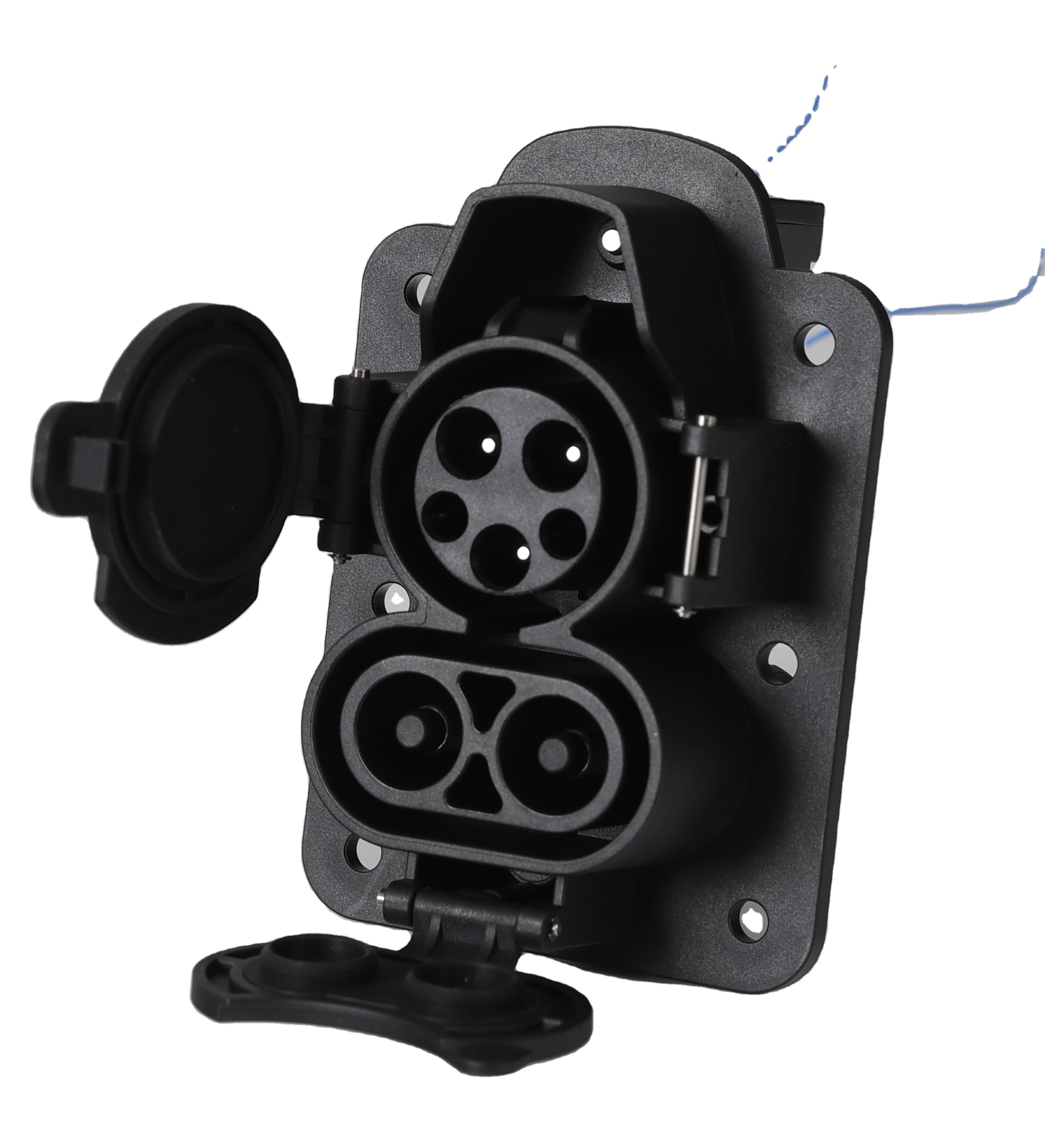 CCS зарядная розетка/DC CCS1 вход Combo1 80A/150A/200A разъем с автоматической крышкой