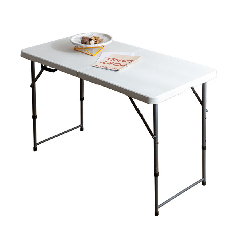 Wholesale Outdoor Furniture Folding Table Picnic Rectangle Plastic Tables Portable Plastic Folding Tables with 4 Seats Footrest