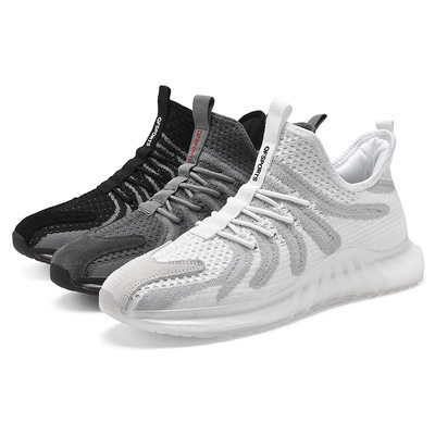 2021 New Yeezy casual shoes Breathability fly weave sports shoes