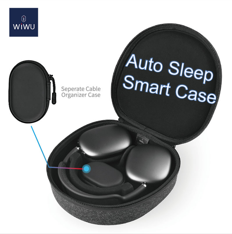 WiWU купить оптом чехол для наушников smart auto sleep защитный чехол для airpods max