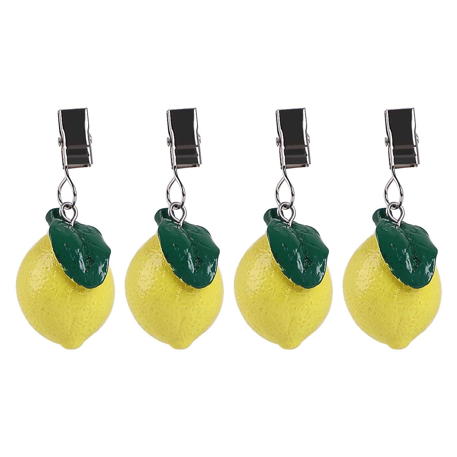Fruit Lemon Tablecloth Weight Pendant Clip Set of 4