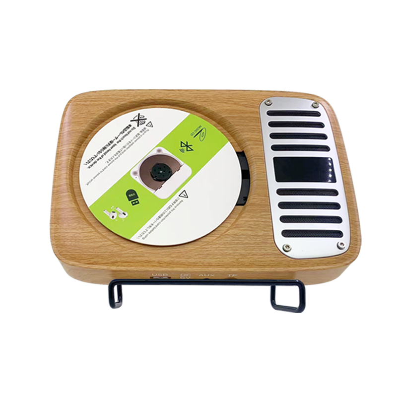 2023 CD-плеер для дома со светодиодным дисплеем, встроенные в HiFi динамики FM-радио, настенный CD-плеер, портативный