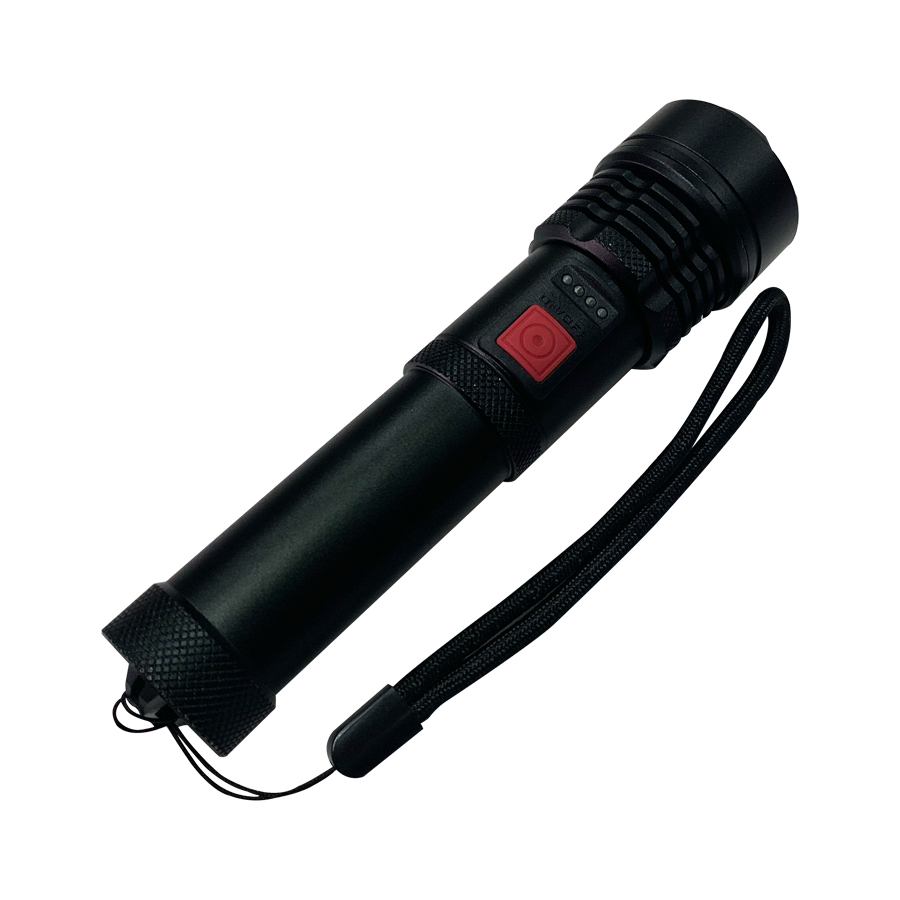 Outdoor high power telescopic torch rechargeable LED search light 18650