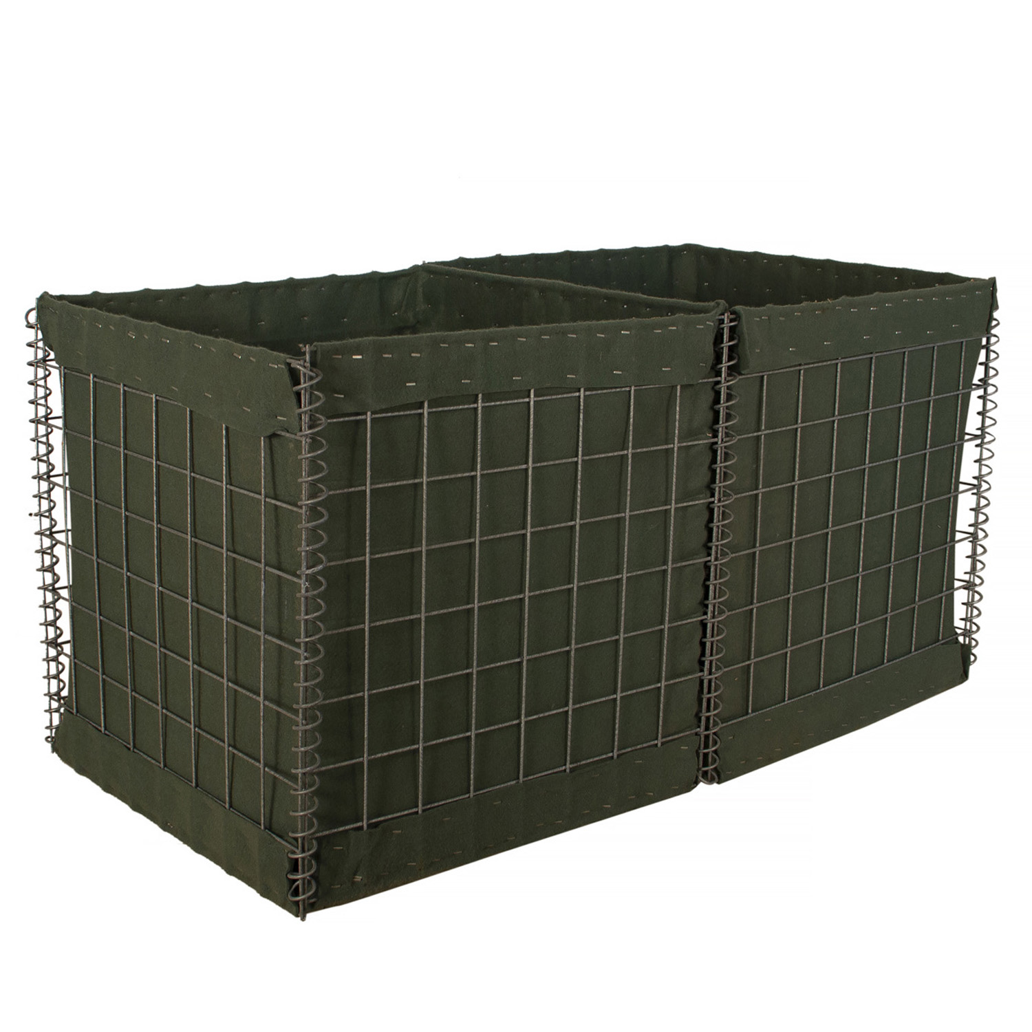 Hot Dipped Galvanized Hesco Barrier Defensive Bastion Gabion Wall