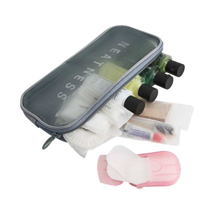 Custom makeup accessories organizer clear toiletry kit bag travel cosmetic